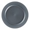 Matte Charcoal Gray Round Disposable Plastic Dinner Plates - 10" (120 Plates)